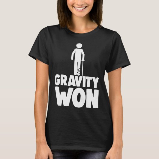 T-shirt Gravity Won Tee - shirt Brossé Chemises de jambe F (Devant)