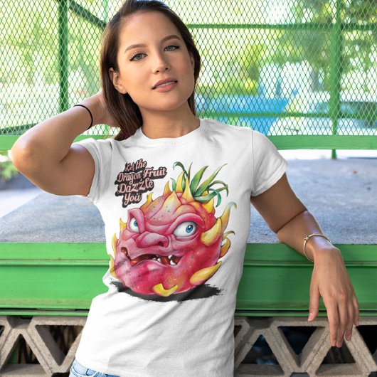 T-shirt Gravure de fruits de dragon vibrants