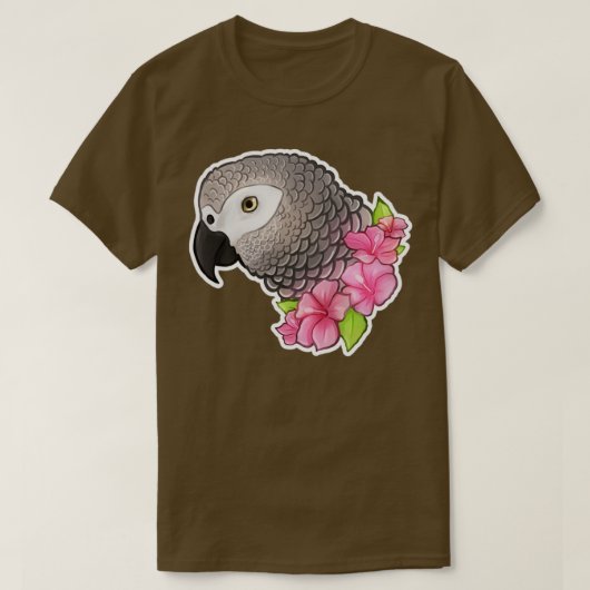 T-shirt Gray africain mignon (Design devant)
