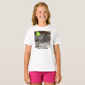 T-shirt Gray Cat Party Animal (Devant entier)