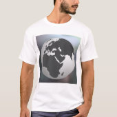 T-shirt Gray Earth Globe (Devant)