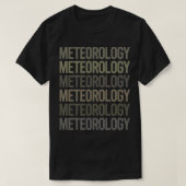 T-shirt Gray Text Art Meteorology Meteorologist (Design devant)