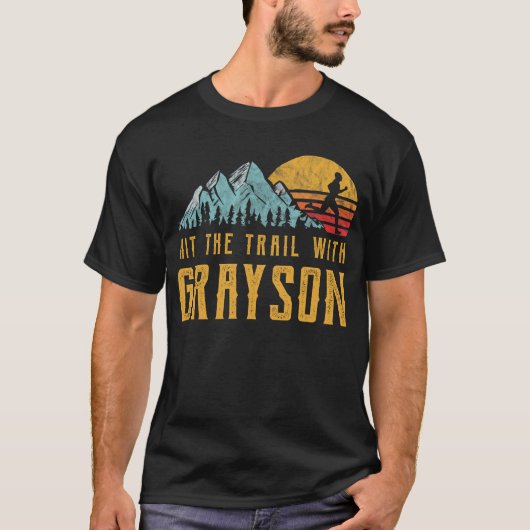 T-shirt GRAYSON Running - Touchez le sentier avec le nom d (Devant)