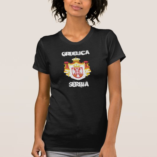 T-shirt Grdelica, Serbie avec armoiries (Devant)