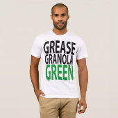 T-shirt grease, granola, GREEN! (Devant entier)