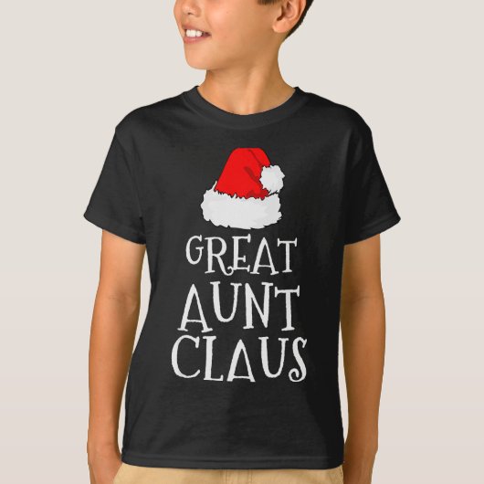 T-shirt Great Aunt Claus Christmas Santa's Pajama Family M (Devant)