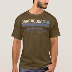 T-shirt Great Barracuda Cuda Pêche Faune Salle Wi-Fi
