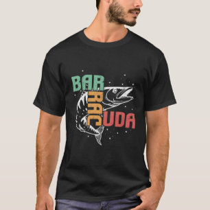 T-shirt Great Barracuda Cuda Pêche Faune Salle Wi-Fi