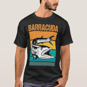 T-shirt Great Barracuda Cuda Pêche Faune Salle Wi-Fi