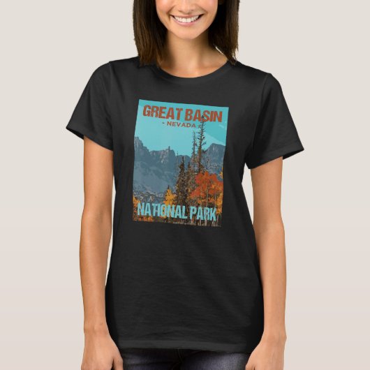 T-shirt Great Basin National Park Nevada Poster Design (Devant)