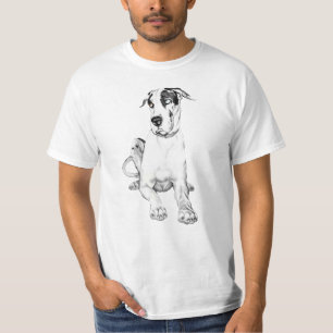 T-shirt Great dane boudant le harlequin