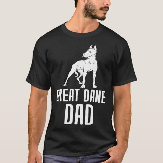 T-shirt Great Dane Dad (Devant)