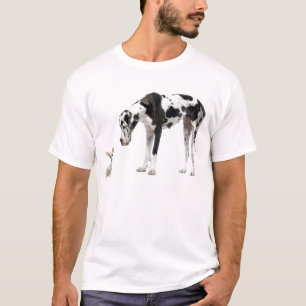 T-shirt Great dane et chiwawa