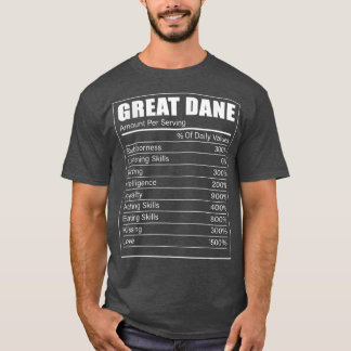 T-shirt Great Dane Faits Chien Great Dane Lover Great Dane