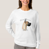 T-shirt Great Dane (fawn) Maman 2 (Devant)