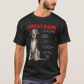 T-shirt Great Dane Great Dane (Devant)