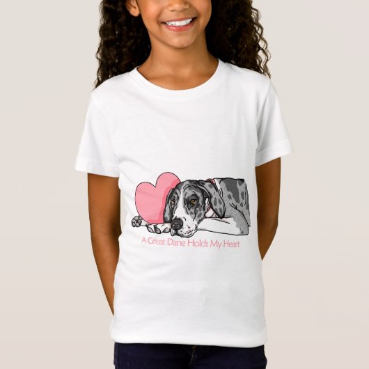 T-Shirt Great Dane Holt Heart MerleB UC (Devant)
