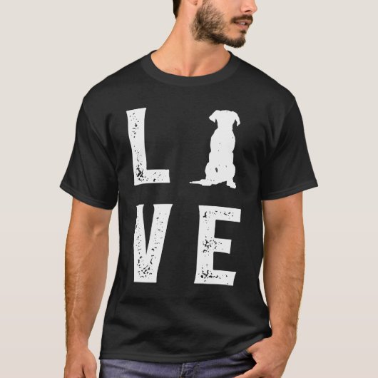 T-shirt Great dane Love  1 (Devant)