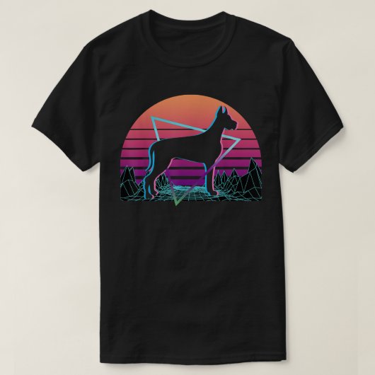 T-shirt Great Dane Retro (Design devant)
