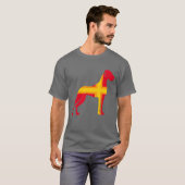 T-Shirt Great Dane rouge (Devant entier)