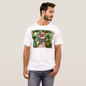 T-shirt Great Dane w Christmas Tree Cadeaux Boîtes de Noël (Devant entier)
