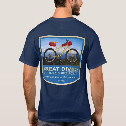 T-shirt Great Divide Mtn Rte Vélo (bike2) (Dos)