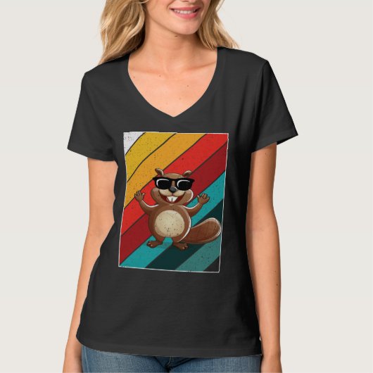 T-shirt Great flannelette with sunglasses (Devant)