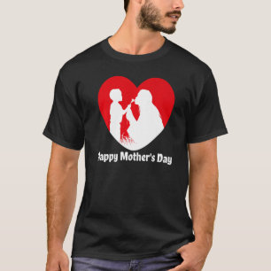 T-shirt Great Happy Mother's Day Statement Heart Best Mom
