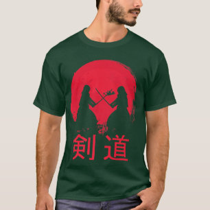 T-shirt Great Japan Kendo Warriors Samurai Design Sword Fi