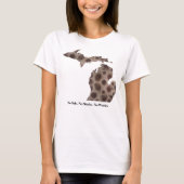 T-shirt Great Lake State - pas de sel. Pas de requins. Auc (Devant)