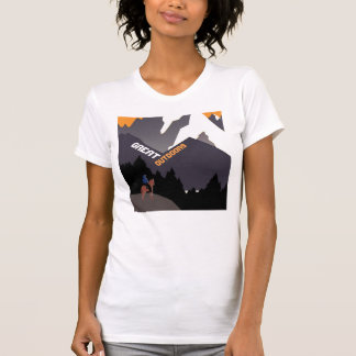 T-shirt Great Outdoors Retro Montana Travel Advert Art