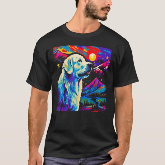 T-shirt Great Pyrenees Dog Art (Devant)