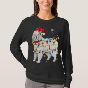 T-shirt Great Pyrenees Dog Christmas Light Xmas Papa Gi
