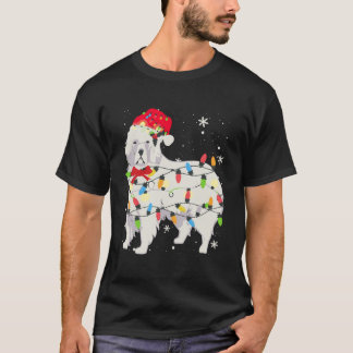 T-shirt Great Pyrenees Dog Christmas Light Xmas Papa Gi