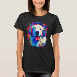 T-shirt Great Pyrenees Dog DJ Music