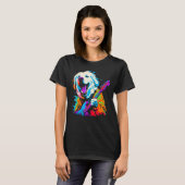 T-shirt Great Pyrenees Dog Guitar (Devant entier)