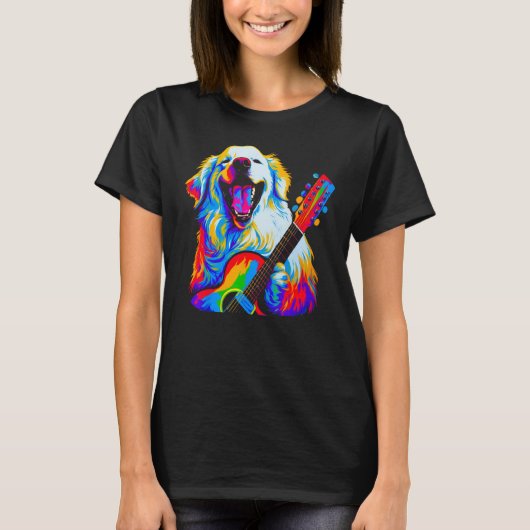 T-shirt Great Pyrenees Dog Music (Devant)