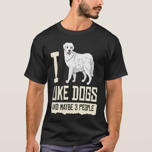 T-shirt Great Pyrenees Dog Puppies Owner Lover (Devant)
