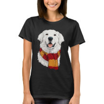 Great Pyrenees Wearing a Scarf