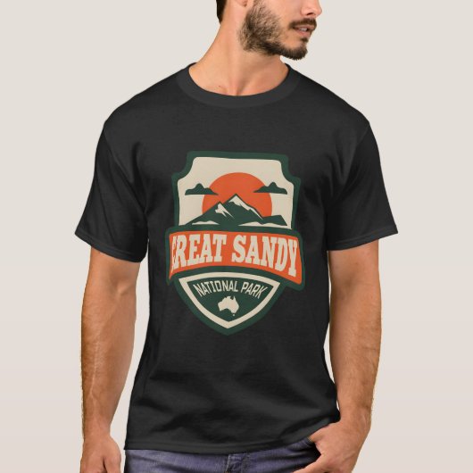 T-shirt Great Sandy � The Endless Horizon of Australia (Devant)