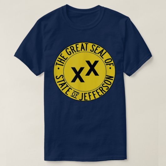 T-shirt Great Seal of the State of Jefferson Flag  (Design devant)