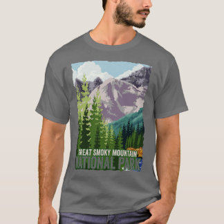 T-shirt Great Smoky Mountain National Park Randonnée Souve