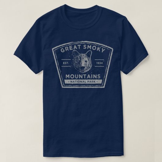 T-shirt Great Smoky Mountains Black Bear 971 (Design devant)