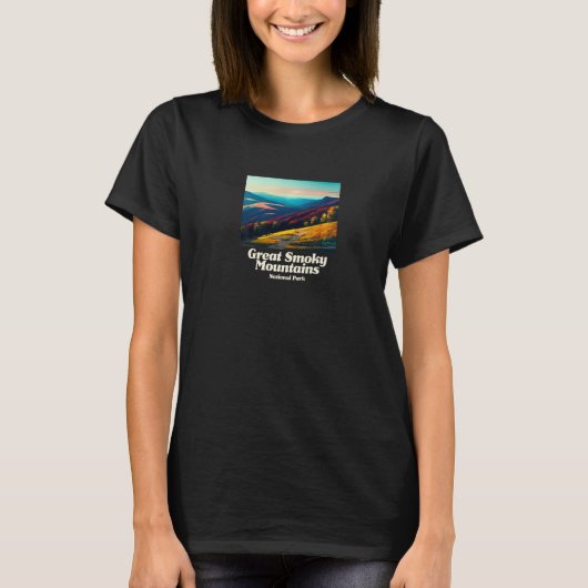 T-shirt Great Smoky Mountains National Park Nature Graphic (Devant)
