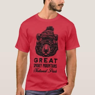 T-shirt Great Smoky Mountains National Park Ski Snowboard