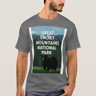 T-shirt Great Smoky Mountains National Park Travel Art Bea
