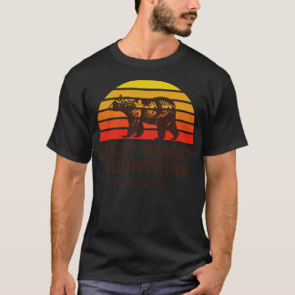 T-shirt Great Smoky Mountains Parc national Bear Retro Vin
