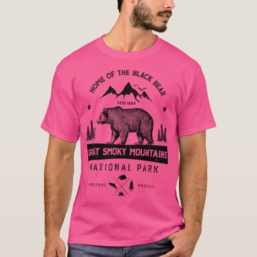 T-shirt Great Smotains Parc national Bear T Shirt V (Devant)