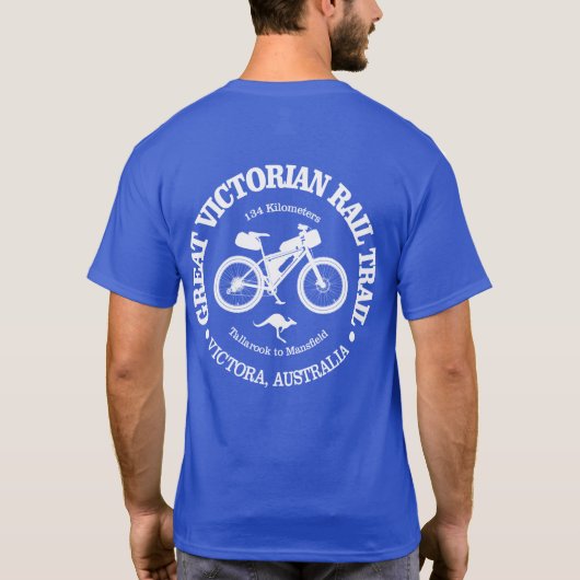 T-shirt Great Victorian Rail Trail (cyclisme) (Dos)