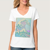 T-shirt Great Wave Pastel (Devant)